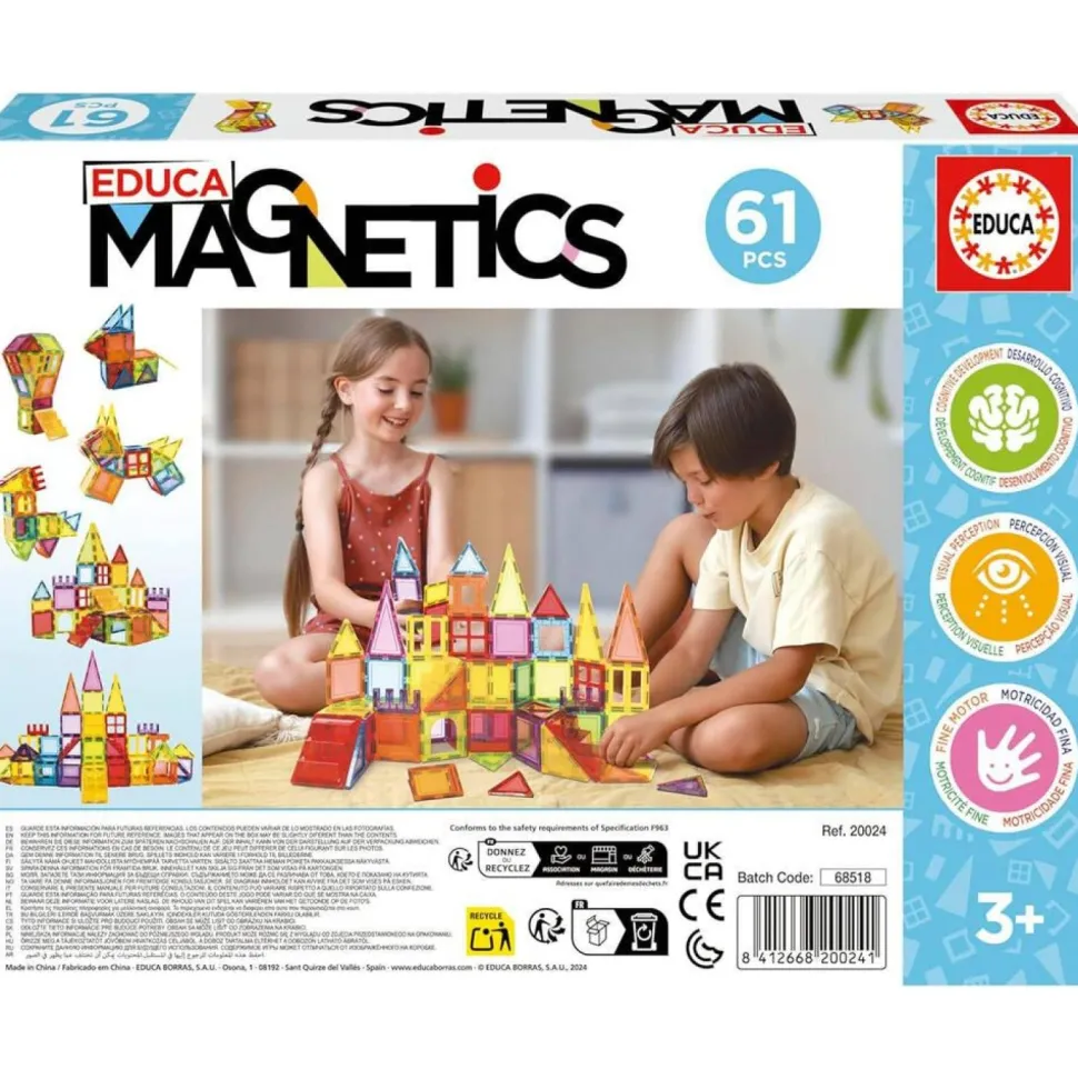 Educa magnetics 61 pièces - Construction puzzle en 3D