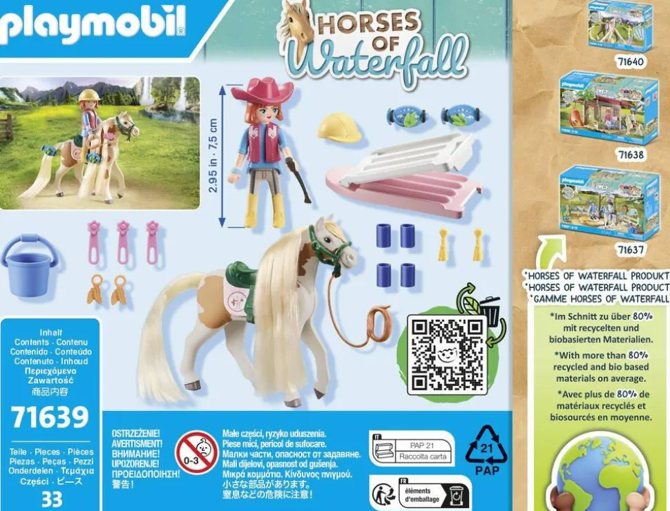 Ellie avec cheval - Playmobil Horses of the Waterfall 71639