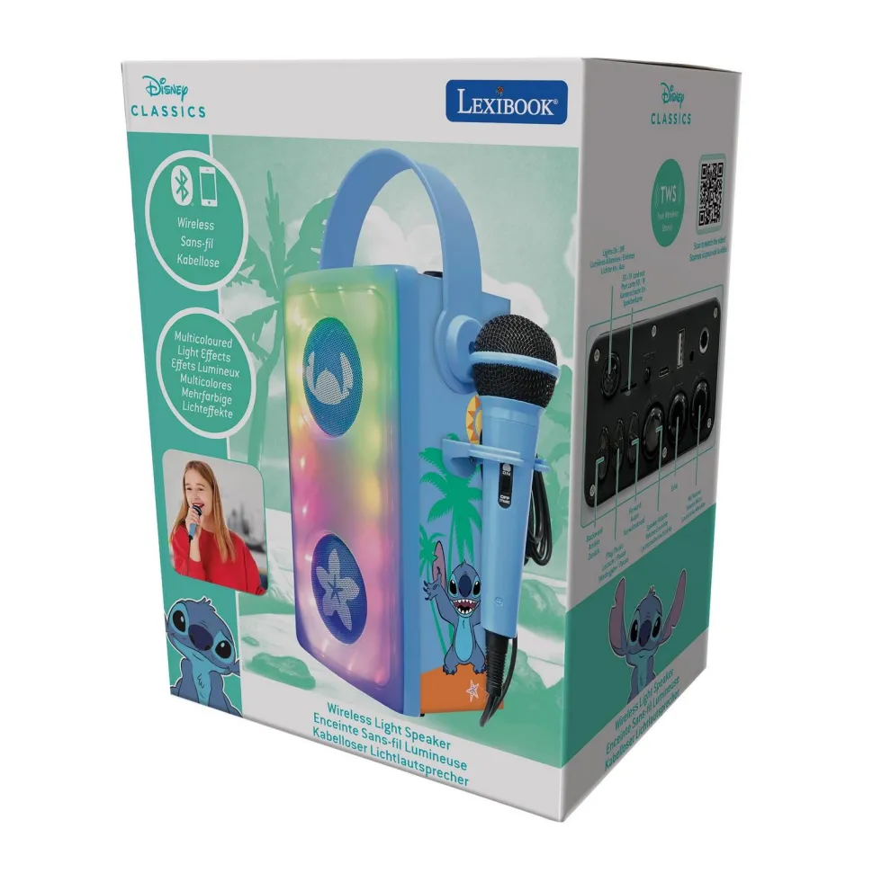 Enceinte bluetouth lumineuse Stitch