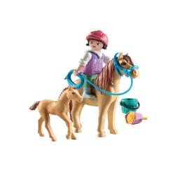 Enfant avec poneys Playmobil Horses of Waterfall 71498