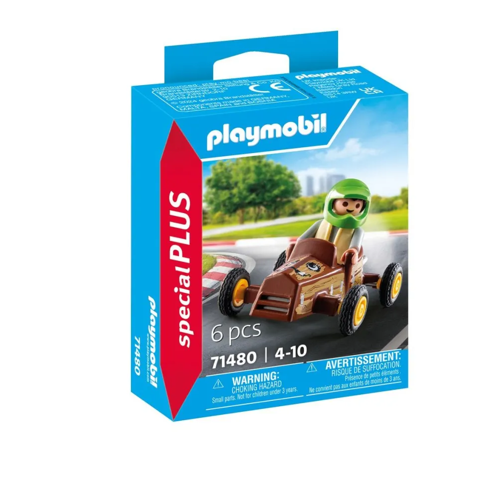 Enfant avec voiture de karting Playmobil Special Plus 71480
