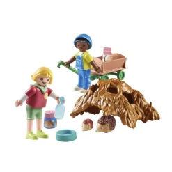 Enfants avec famille de hérissons Playmobil My Life 71512