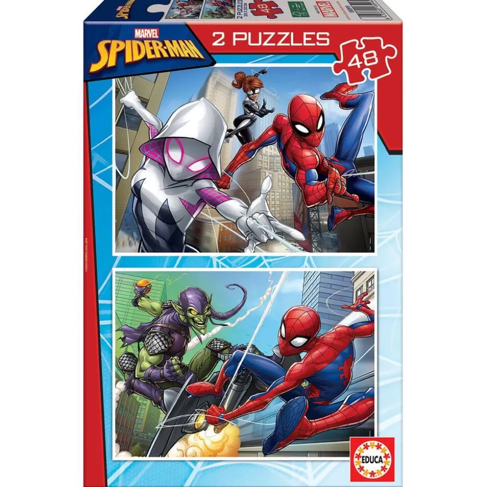 Ensemble De 2 Puzzles Spiderman - 48 Pièces