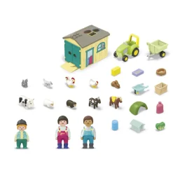 Ferme avec Tracteur Playmobil Junior 71656