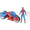 Figurine Spiderman Sur Moto 10 Cm - Hasbro
