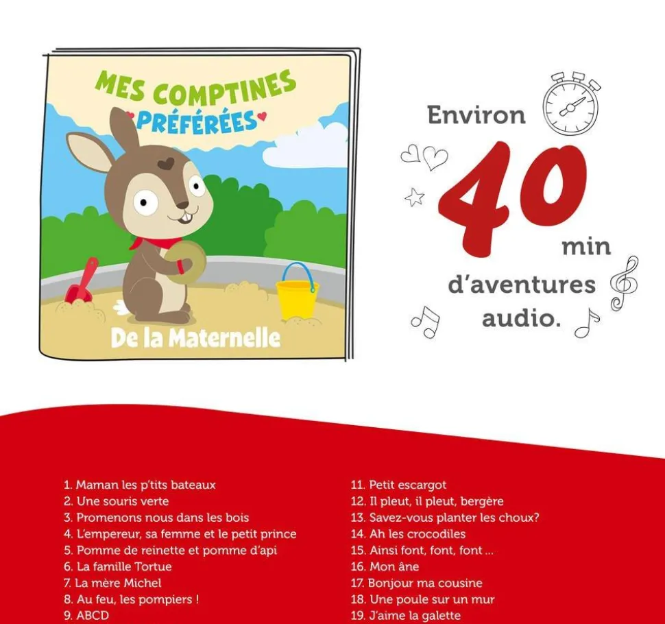 Figurine Tonie - Lapin Mes comptines préférées