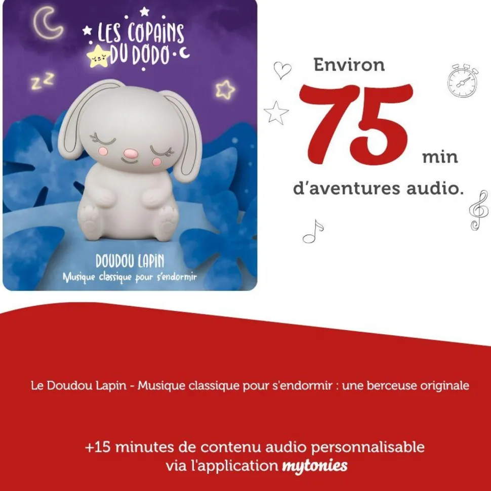Figurine Tonie - Veilleuse doudou lapinou