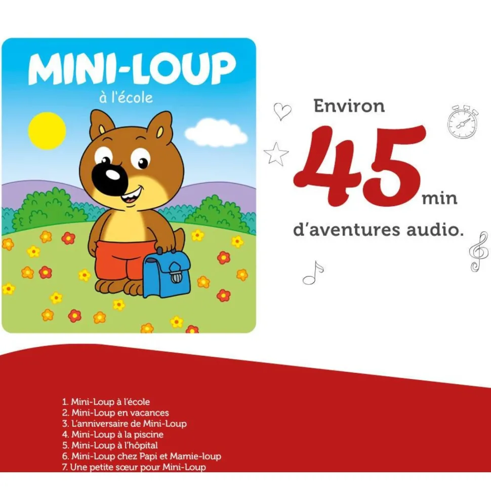 Figurine Tonie Mini Loup à l'école