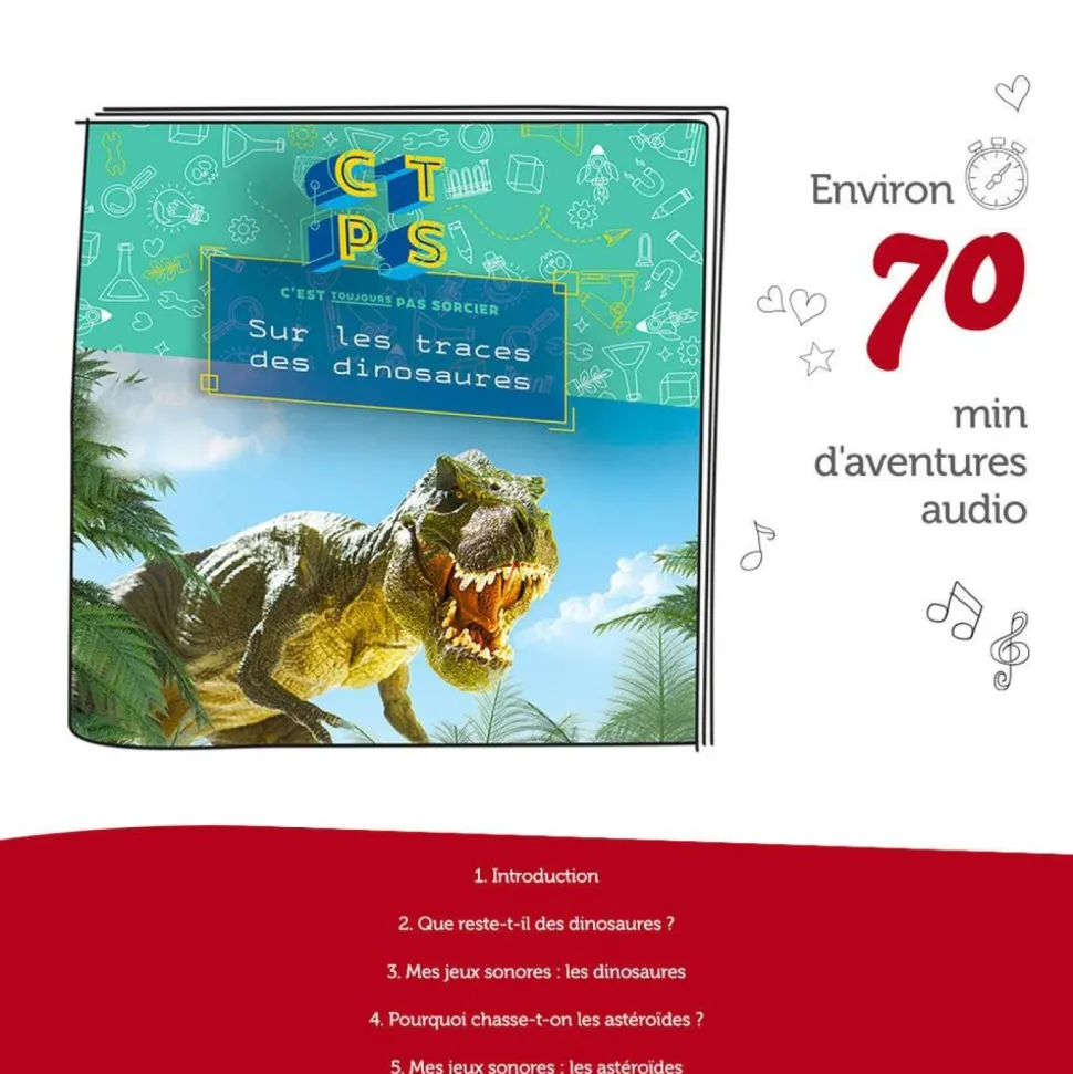Figurine Tonie Sur les traces des dinosaures - C'est toujours pas sorcier
