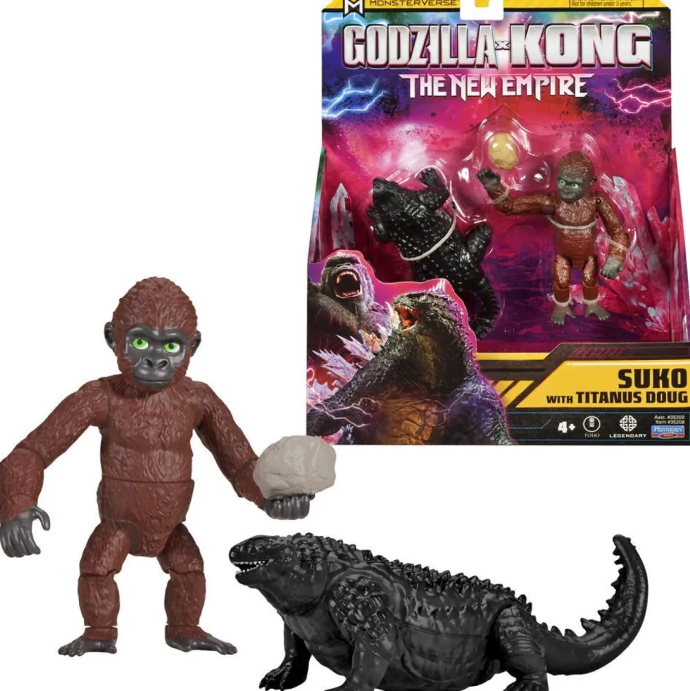 Figurines articulées Suko 9 cm et Titanus 11 cm - Godzilla X Kong 2
