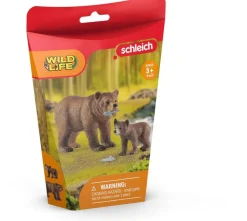 Figurines Maman Grizzly Avec Ourson - Détails