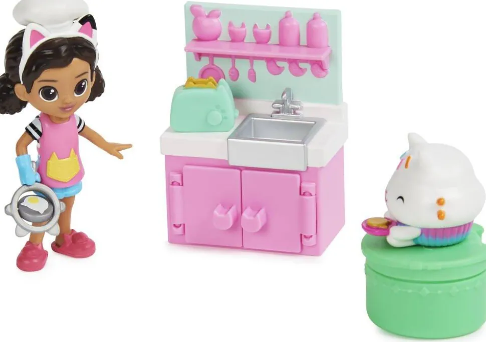 Gabby Et La Maison Magique - Pack De 2 Figurines Avec Accessoires Patisseries
