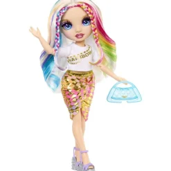 Garde robe arc en ciel avec poupée Rainbow High