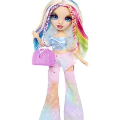 Garde robe arc en ciel avec poupée Rainbow High