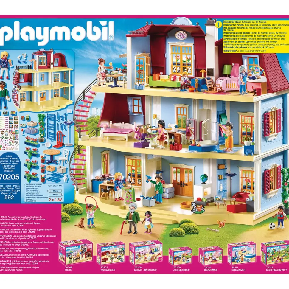 Grande maison traditionnelle Playmobil Dollhouse 70205