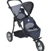 Grande poussette double 3 roues
