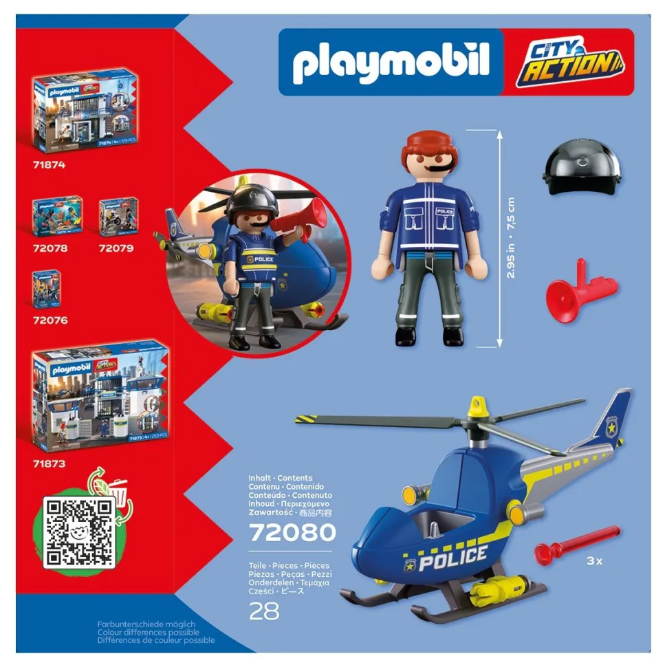 Hélicoptère de police - Playmobil City Action 72080