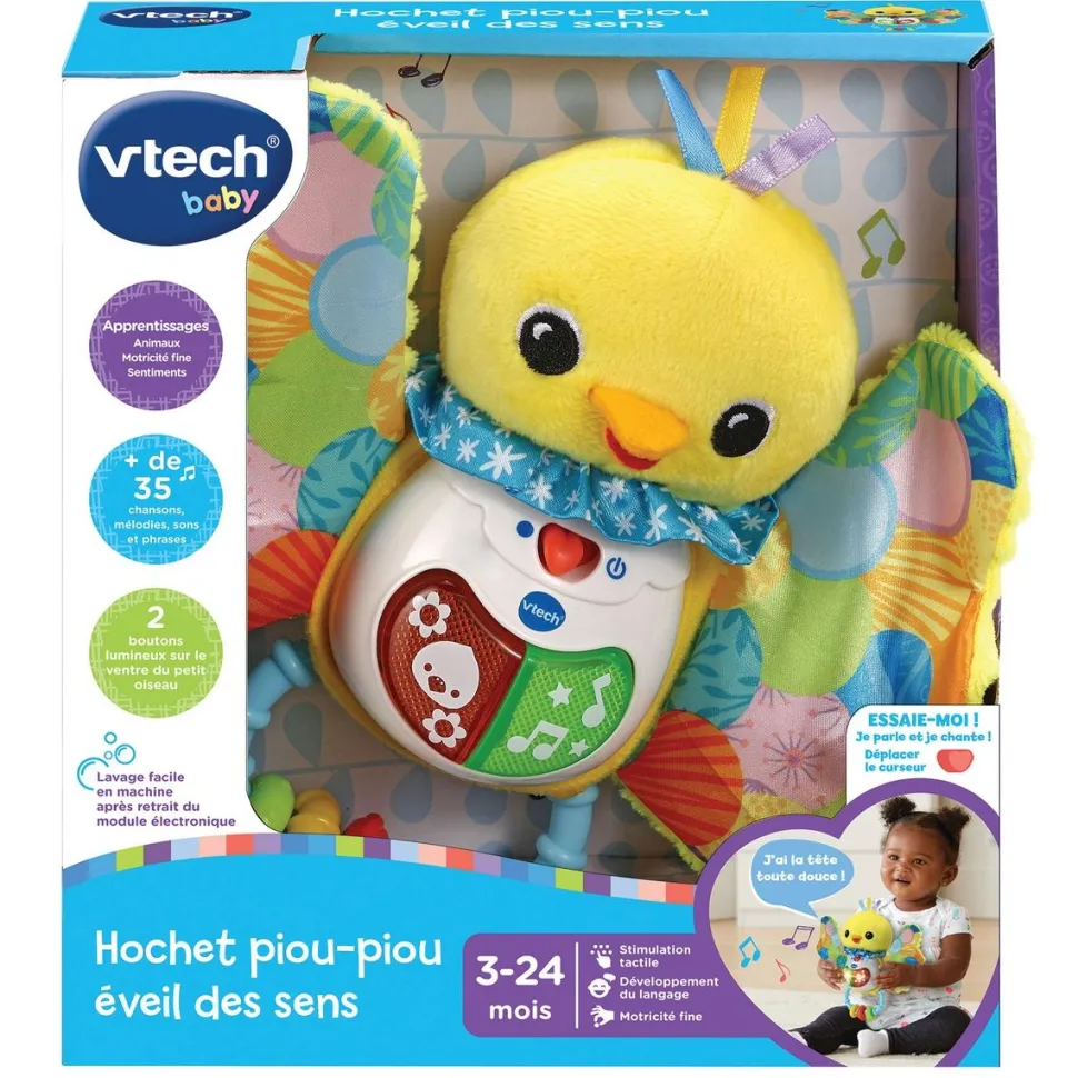 Hochet piou-piou éveil des sens