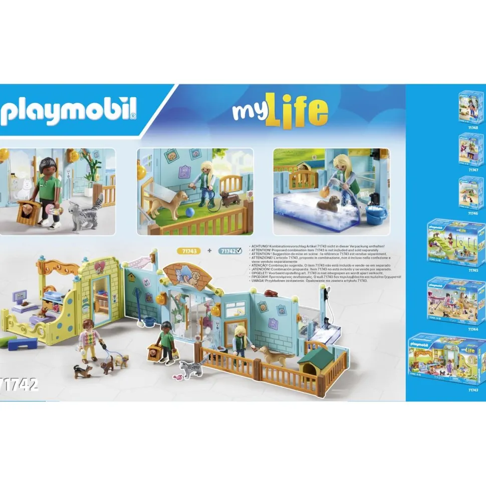 Hôtel des animaux avec soigneurs Playmobil My Life 71742