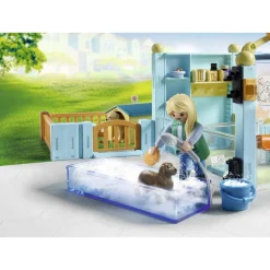 Hôtel des animaux avec soigneurs Playmobil My Life 71742