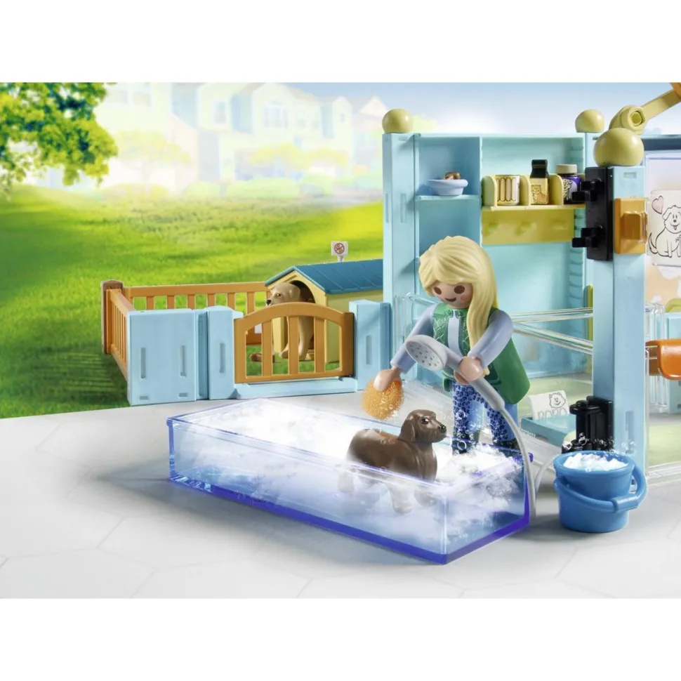 Hôtel des animaux avec soigneurs Playmobil My Life 71742