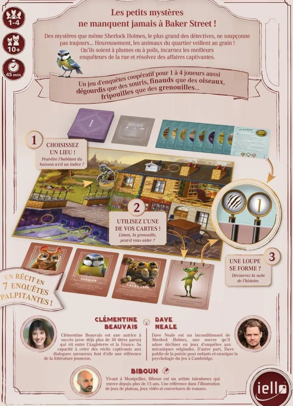Iello - Les Animaux De Bakerstreet, Jeu De Société, Référence 701