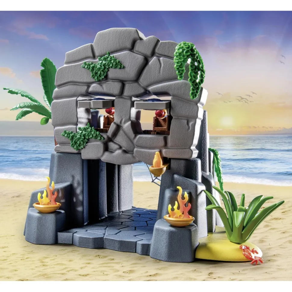 Ile au trésor pirate et monstre marin Playmobil Pirates 71531