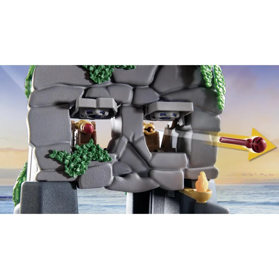 Ile au trésor pirate et monstre marin Playmobil Pirates 71531