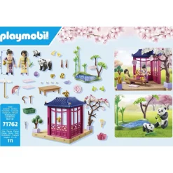 Jardin asiatique avec famille de pandas PLAYMOBIL MY LIFE 71762
