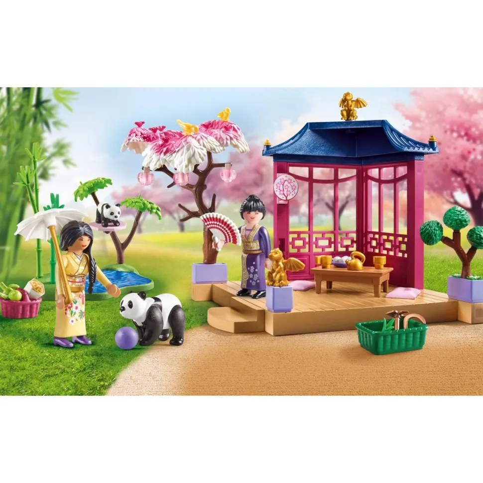Jardin asiatique avec famille de pandas PLAYMOBIL MY LIFE 71762