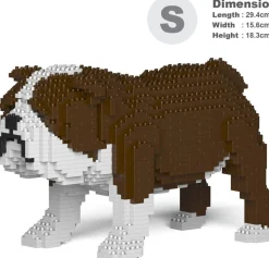 Jecka - Blocs De Construction, Chien Bulldog Anglais Marron