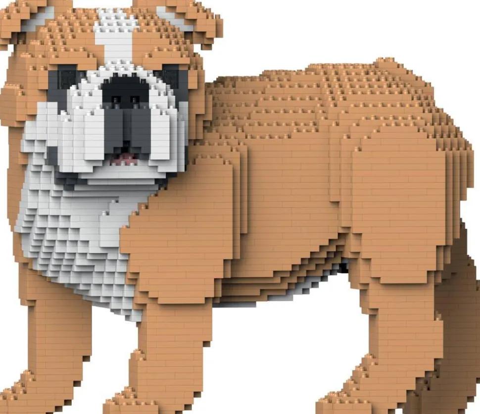 Jecka Blocs De Construction - Chien Bulldog Anglais 4 En 1 Beige Standard
