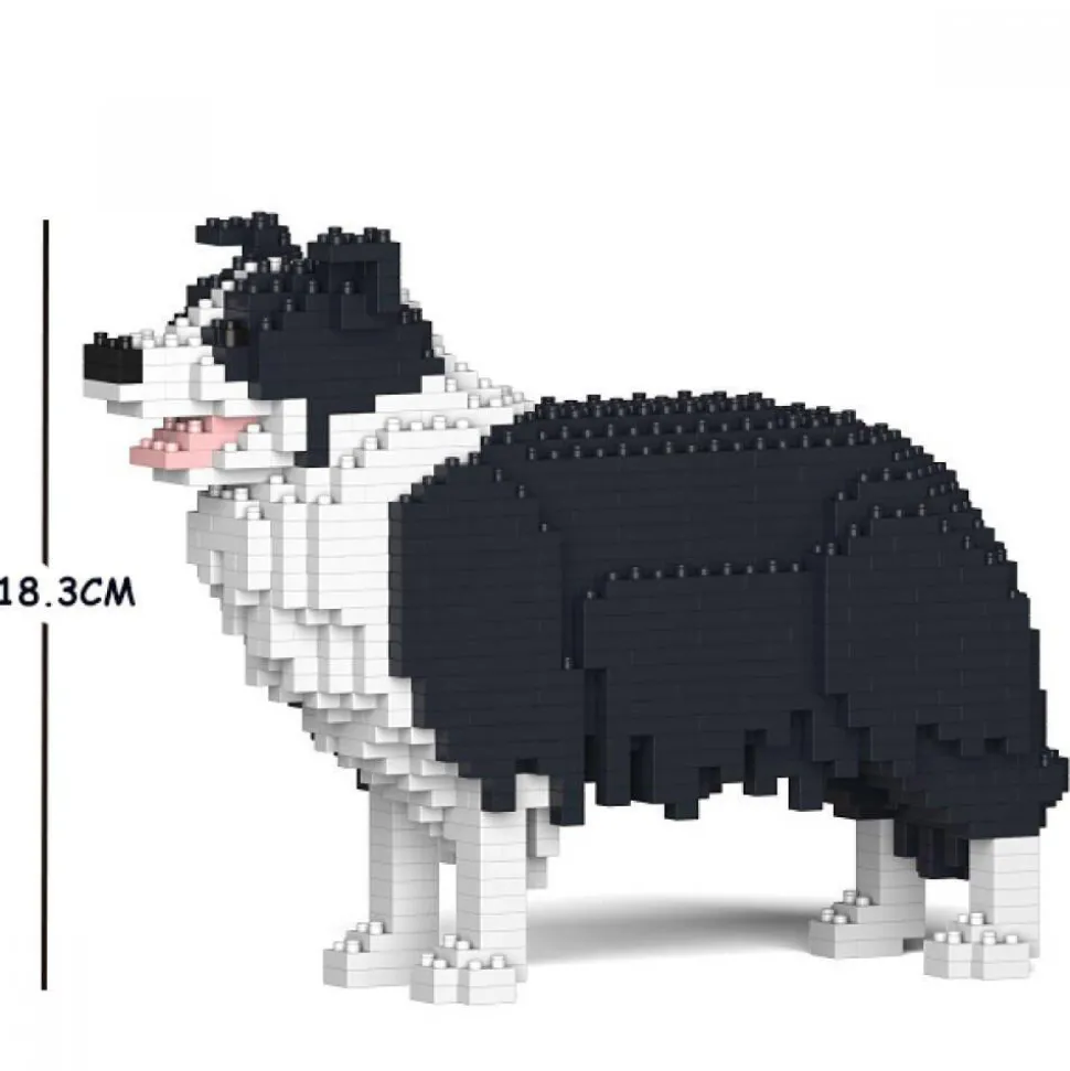 Jecka Blocs De Construction Chien Border Collie Noir