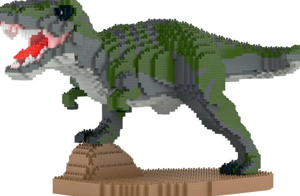 Jecka Blocs De Construction - T-rex Furieux Vert