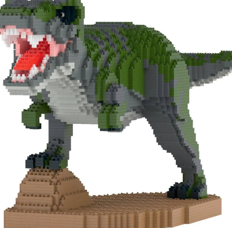 Jecka Blocs De Construction - T-rex Furieux Vert