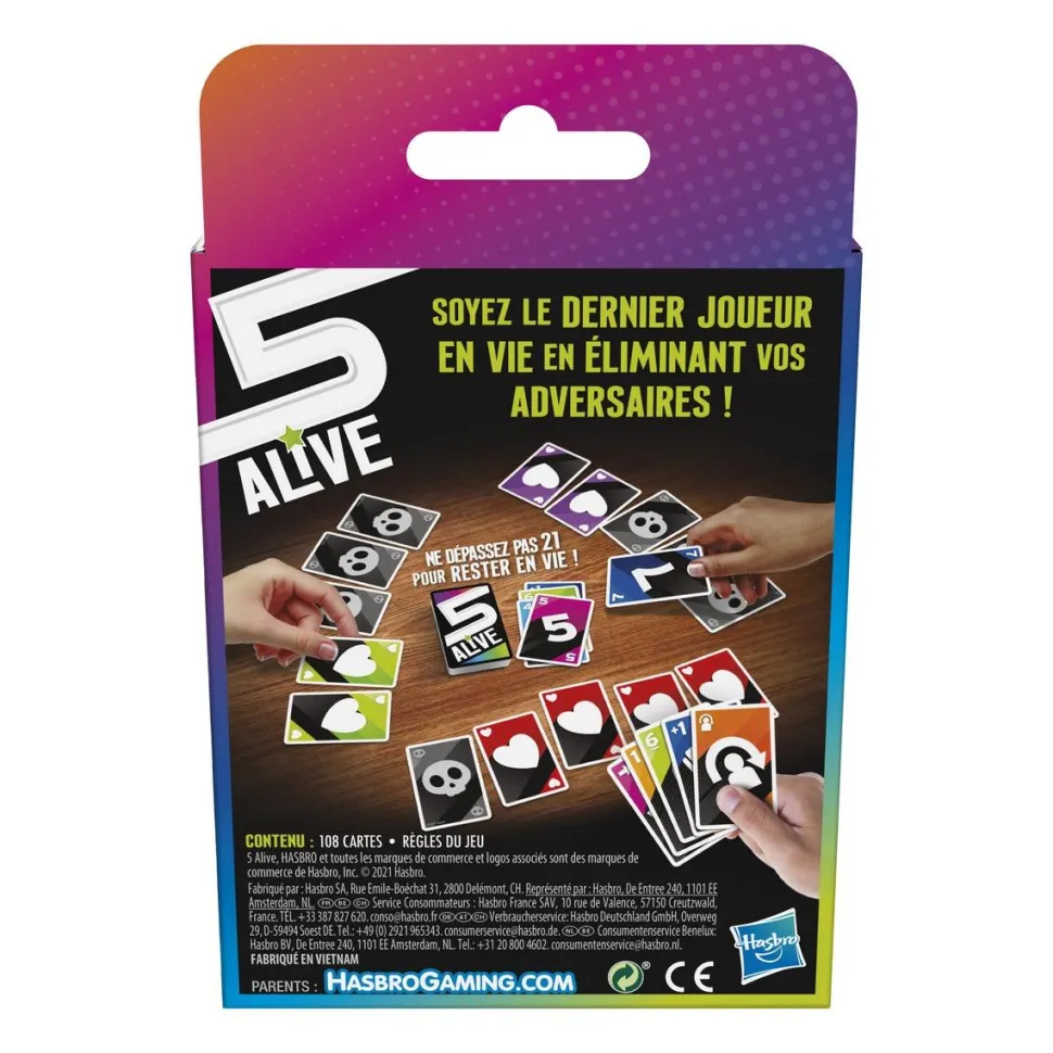 jeu de cartes 5 Alive