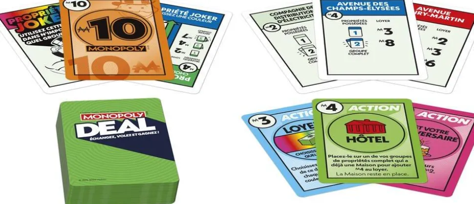 Jeu de cartes Monopoly deal
