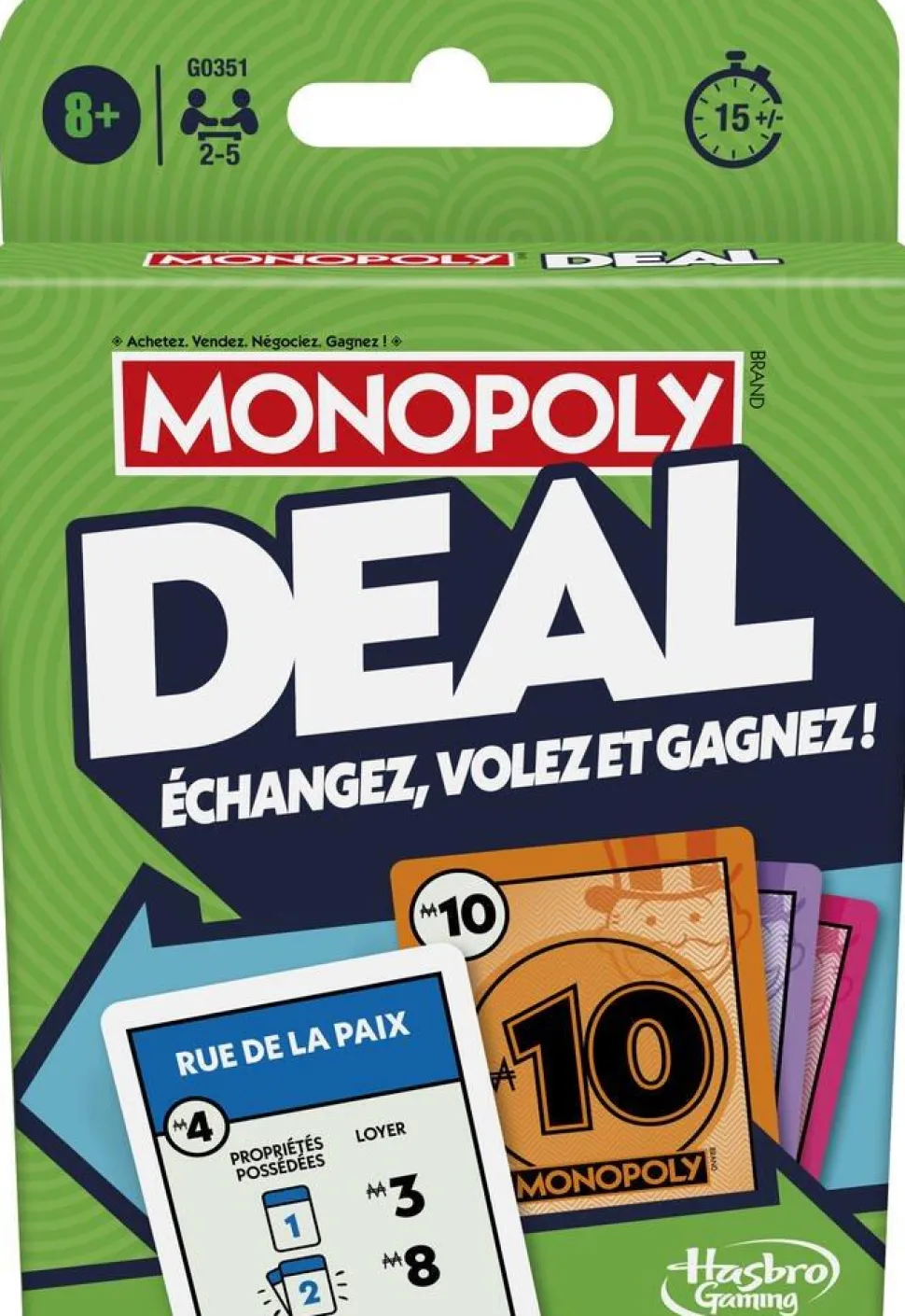 Jeu de cartes Monopoly deal