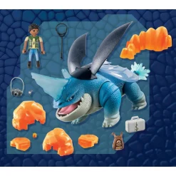 Jeu De Figurines Dragons Nine Realms Plowhorn Dangelo Avec Accessoires Lumineux