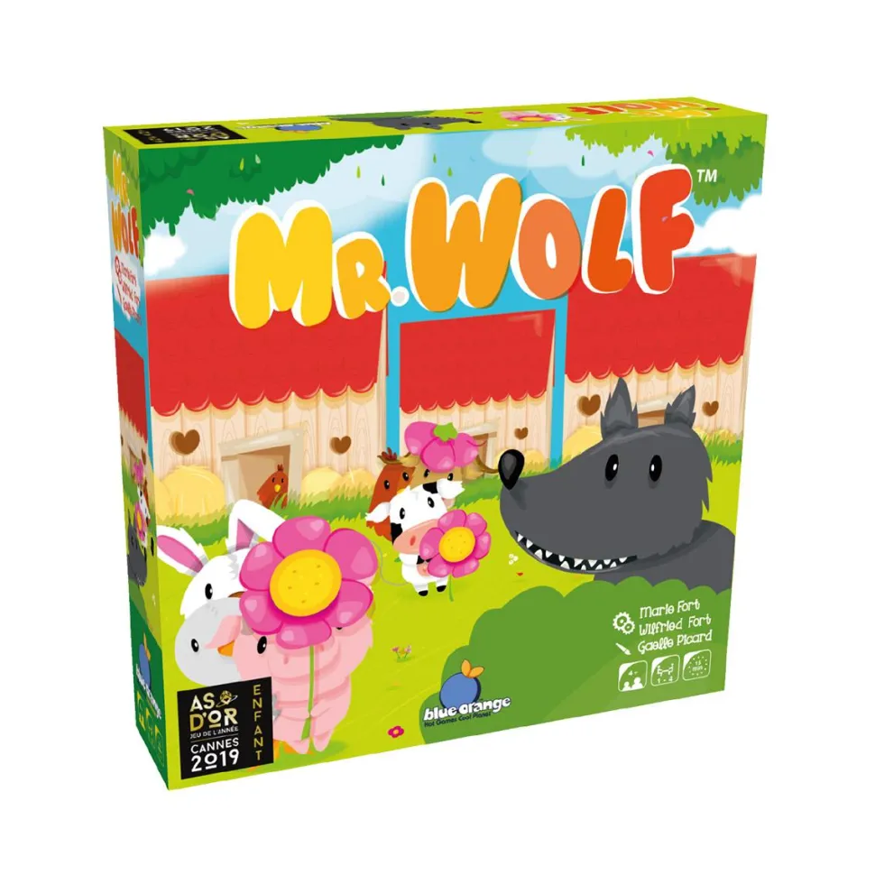 Jeu De Société - Mr Wolf - Aidez Les Animaux De La Ferme