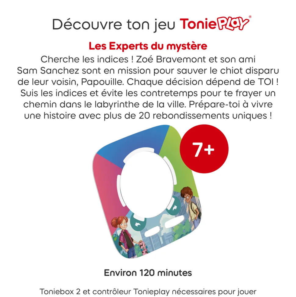 Jeu Tonieplay - Les experts du mystère - Papouille a disparu