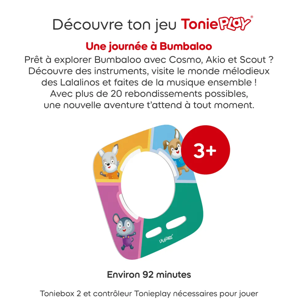 Jeu Tonieplay Une journée à Bumbaloo - Lalalinos