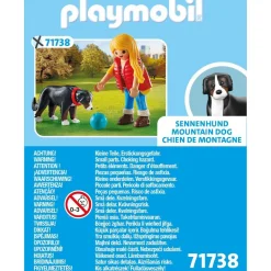 Jeune fille avec chien de montagne PLAYMOBIL MY LIFE 71738