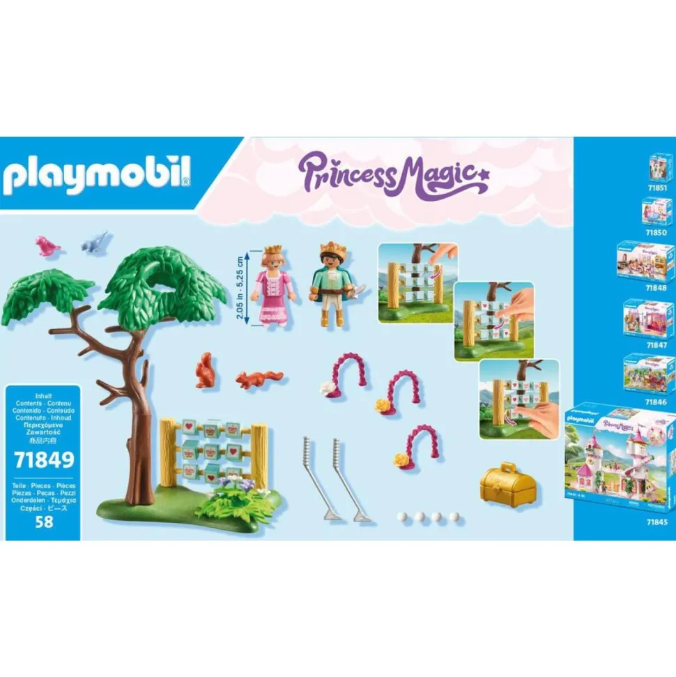 Jeux de jardin royal avec enfants Playmobil Princess Magic 71849