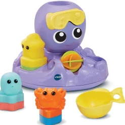 Julie ma pieuvre toupie de bain