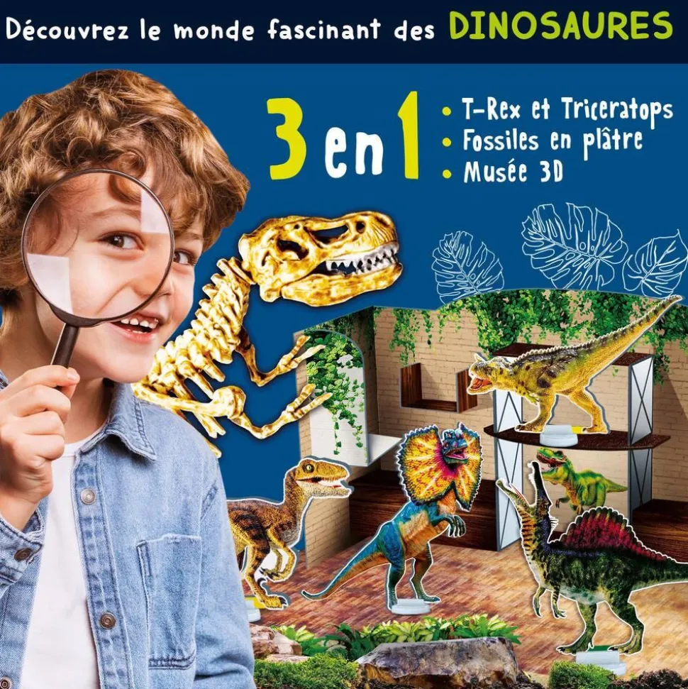 Kit Scientifique - Laboratoire De Paléonthologie 3 En 1