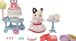 La fille chat bicolore et son goûter - Sylvanian families 5646