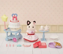 La fille chat bicolore et son goûter - Sylvanian families 5646