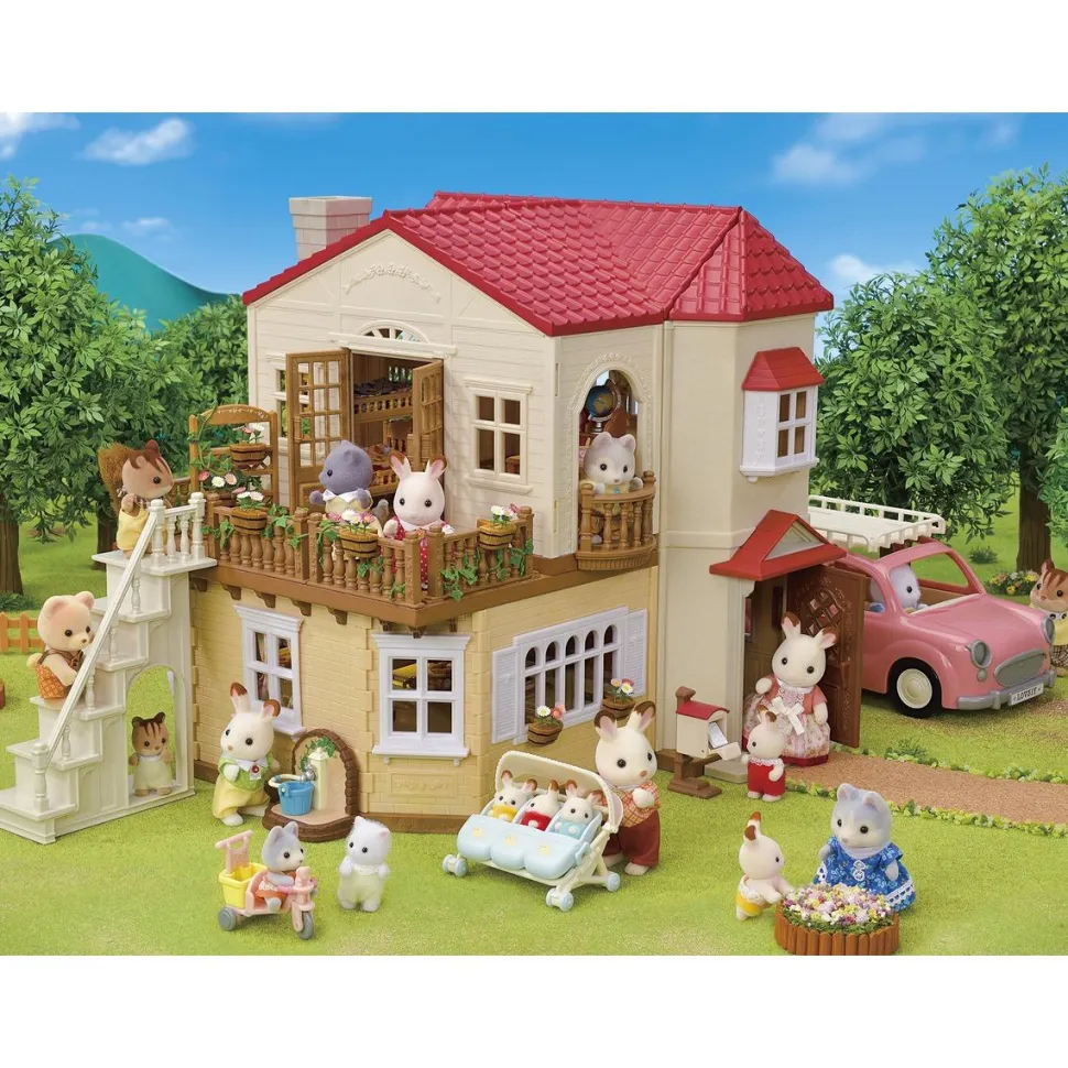 La grande maison éclairée et sa pièce secrète Sylvanian Families 5708
