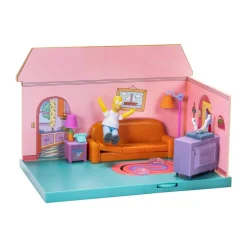 La maison des Simpsons - Diorama Salon avec figurine Homer